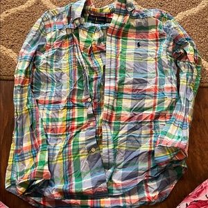 Polo shirt and pants. Kids size xl 18 boys